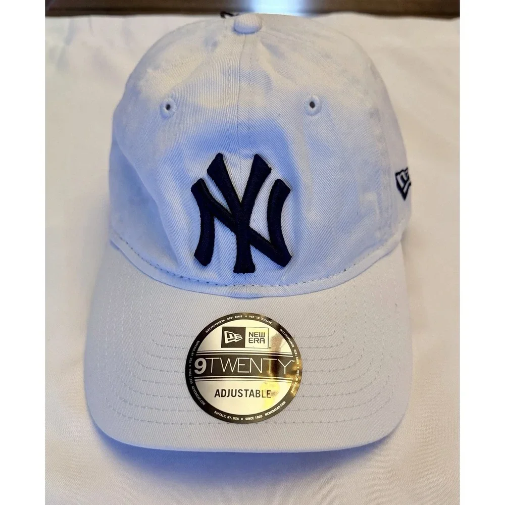 New Era New York Yankees 9Twenty Hat Mens Adjustable White MLB